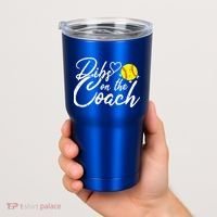 Dibs On The Coach Funny Coach's Wife Softball Gift Tumbler thumb 2