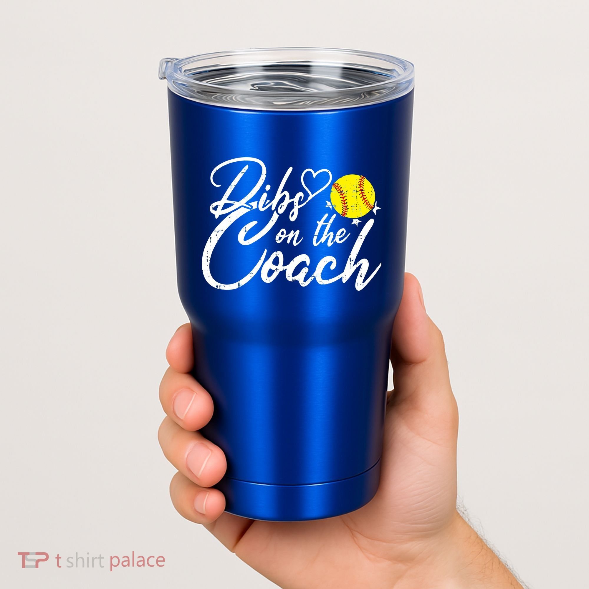 Dibs On The Coach Funny Coach's Wife Softball Gift Tumbler