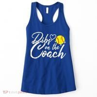 Dibs On The Coach Funny Coach's Wife Softball Gift Women's Tank Top thumb 0