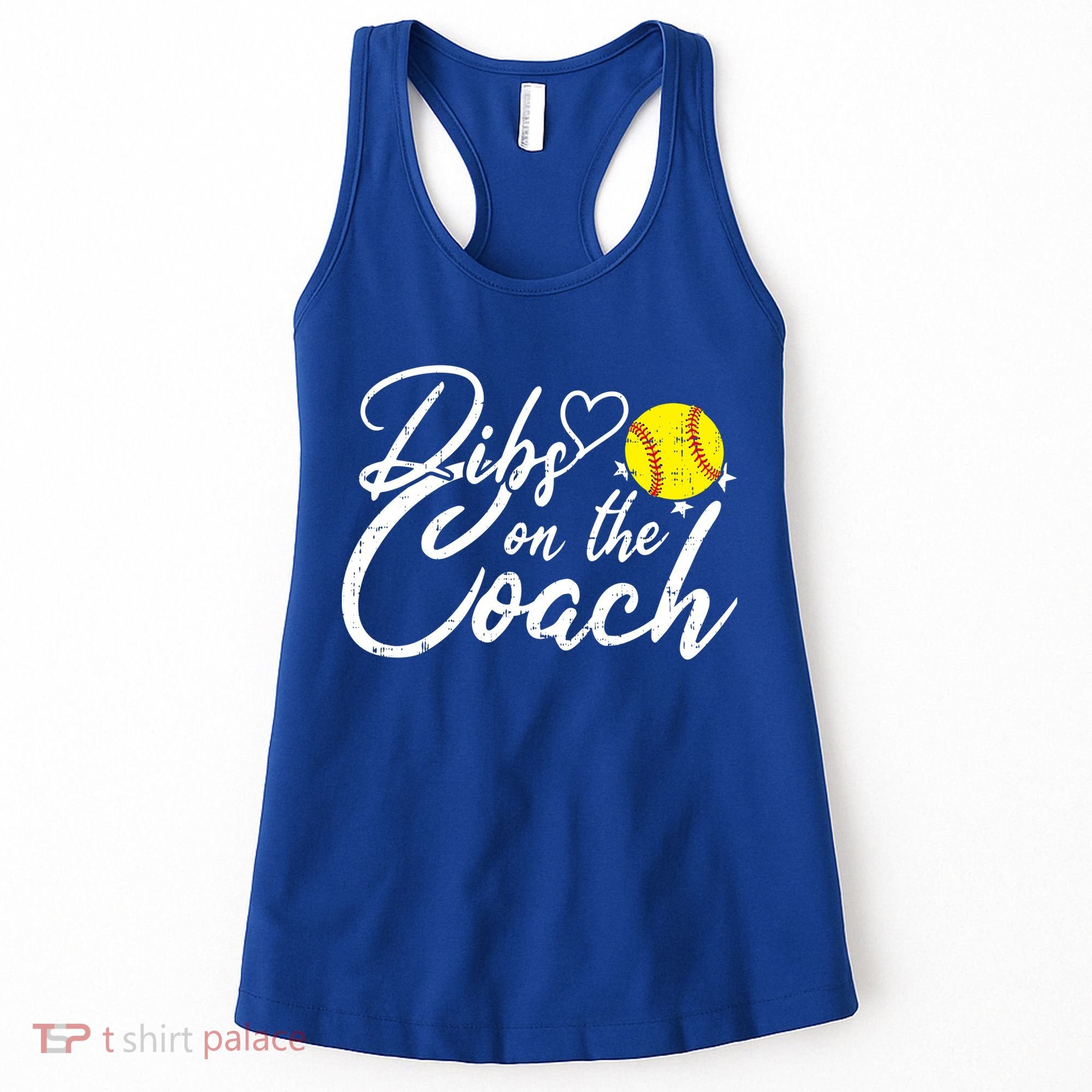 Dibs On The Coach Funny Coach's Wife Softball Gift Women's Tank Top