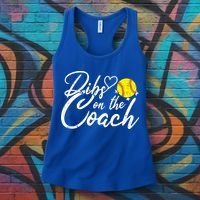 Dibs On The Coach Funny Coach's Wife Softball Gift Women's Tank Top thumb 3