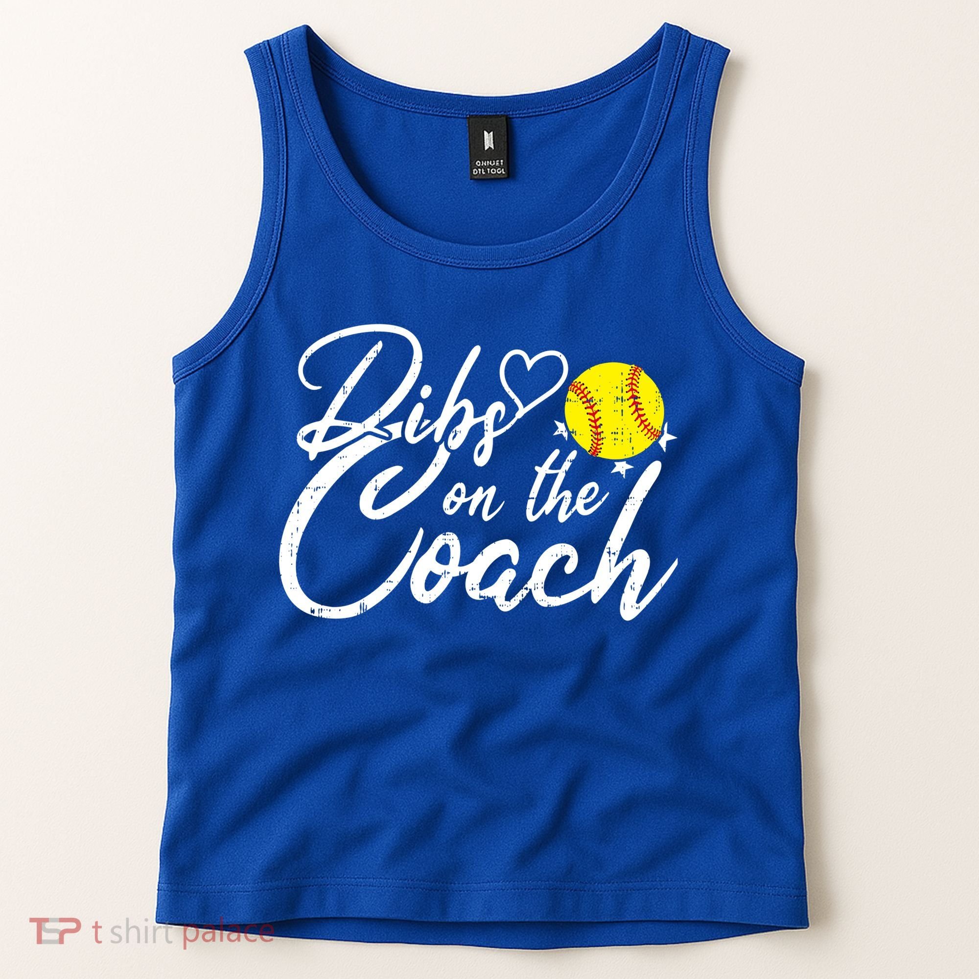 Dibs On The Coach Funny Coach's Wife Softball Gift Tank Top