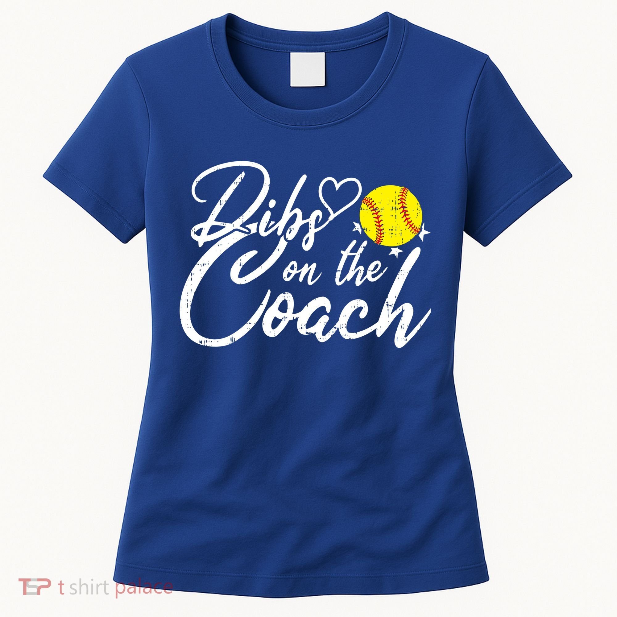 Dibs On The Coach Funny Coach's Wife Softball Gift Women's T-Shirt
