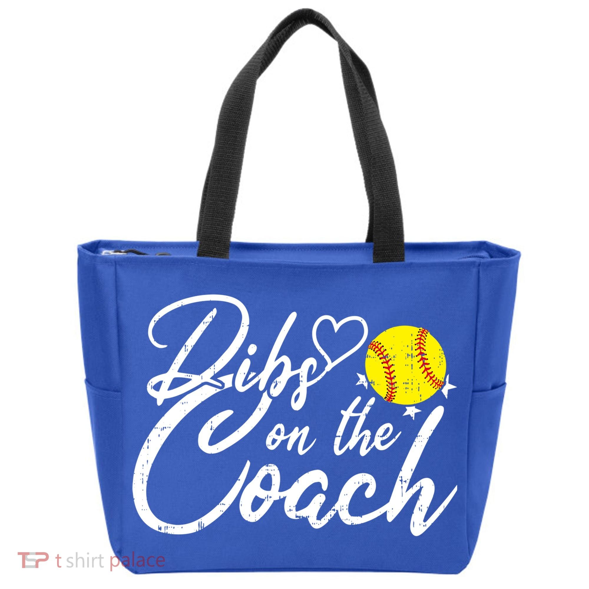 Dibs On The Coach Funny Coach's Wife Softball Gift Tote Bag