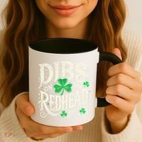 Dibs On The Redhead Funny St Patricks Day Drinking Coffee Mug thumb 3
