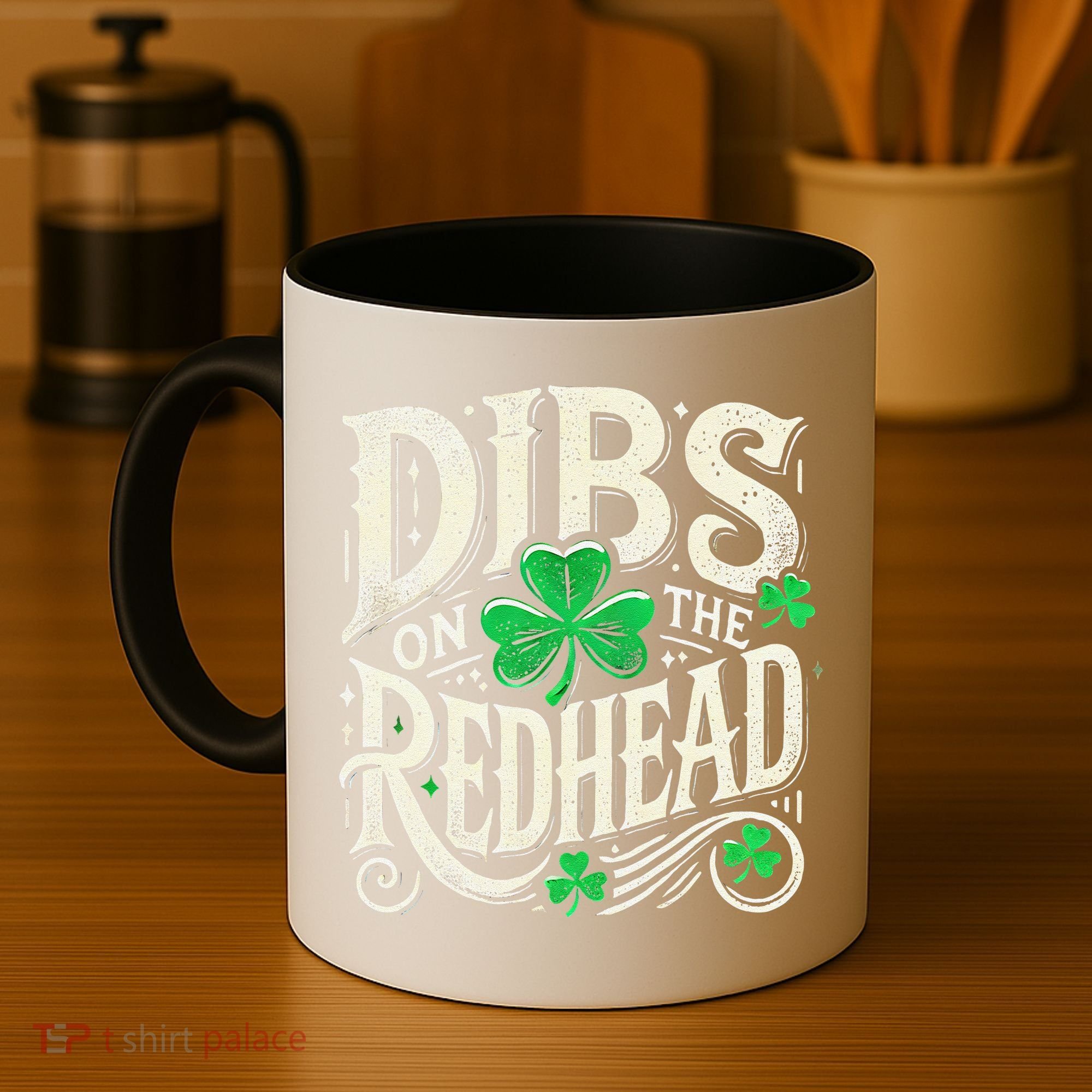 Dibs On The Redhead Funny St Patricks Day Drinking Coffee Mug