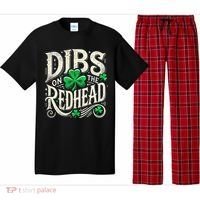 Dibs On The Redhead Funny St Patricks Day Drinking Pajama Set thumb 0