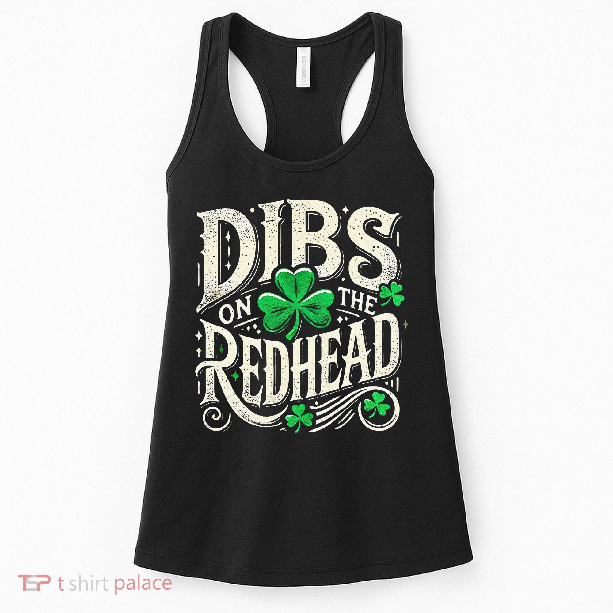 Dibs On The Redhead Funny St Patricks Day Drinking Women's Tank Top
