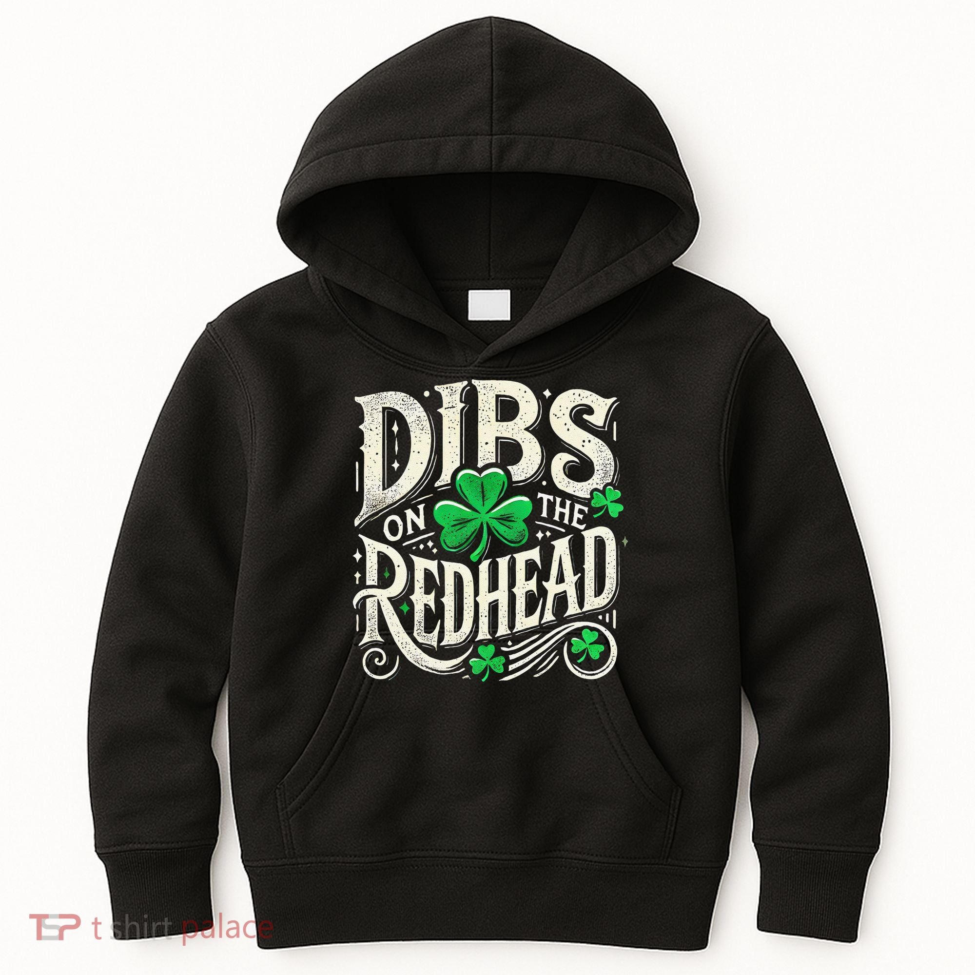 Dibs On The Redhead Funny St Patricks Day Drinking Kids Hoodie