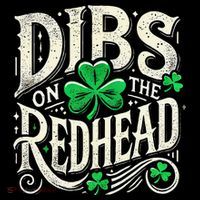 Dibs On The Redhead Funny St Patricks Day Drinking Kids Hoodie thumb 5