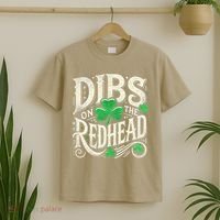 Dibs On The Redhead Funny St Patricks Day Drinking T-Shirt thumb 2