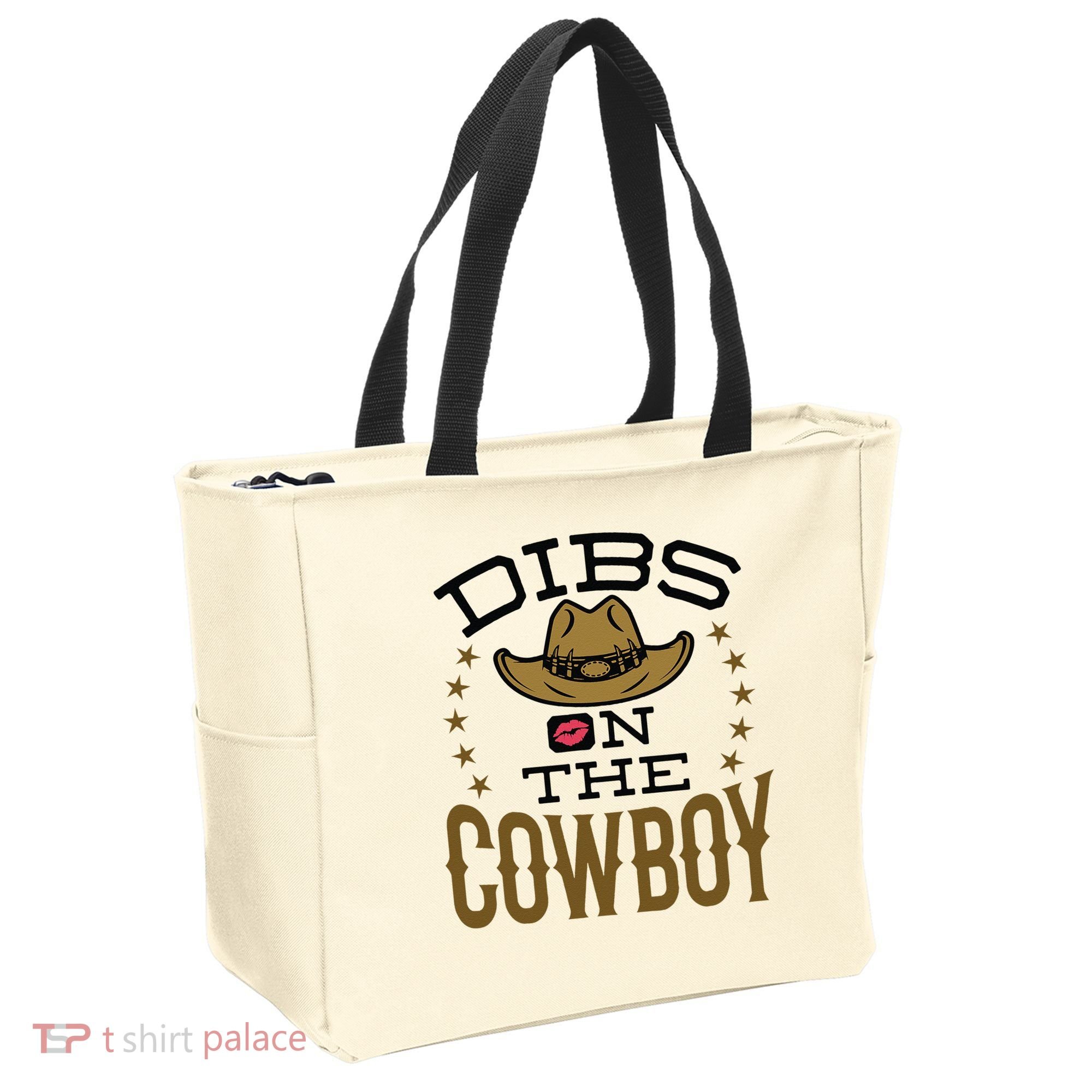 Dibs On The Cowboy Rodeo Girlfriend Wife Women Tote Bag
