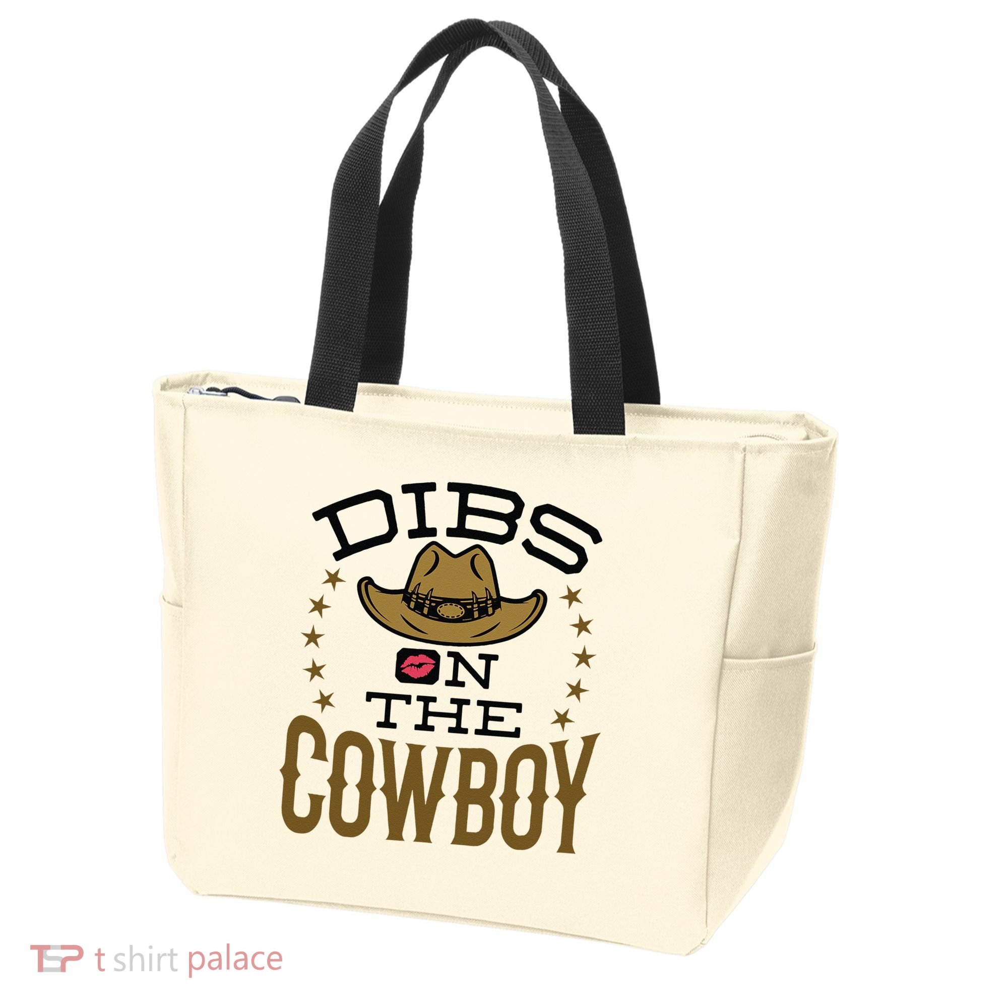 Dibs On The Cowboy Rodeo Girlfriend Wife Women Tote Bag
