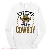 Dibs On The Cowboy Rodeo Girlfriend Wife Women Long Sleeve Shirt thumb 0