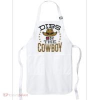 Dibs On The Cowboy Rodeo Girlfriend Wife Women Apron thumb 0