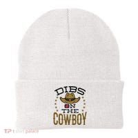 Dibs On The Cowboy Rodeo Girlfriend Wife Women Beanie thumb 0