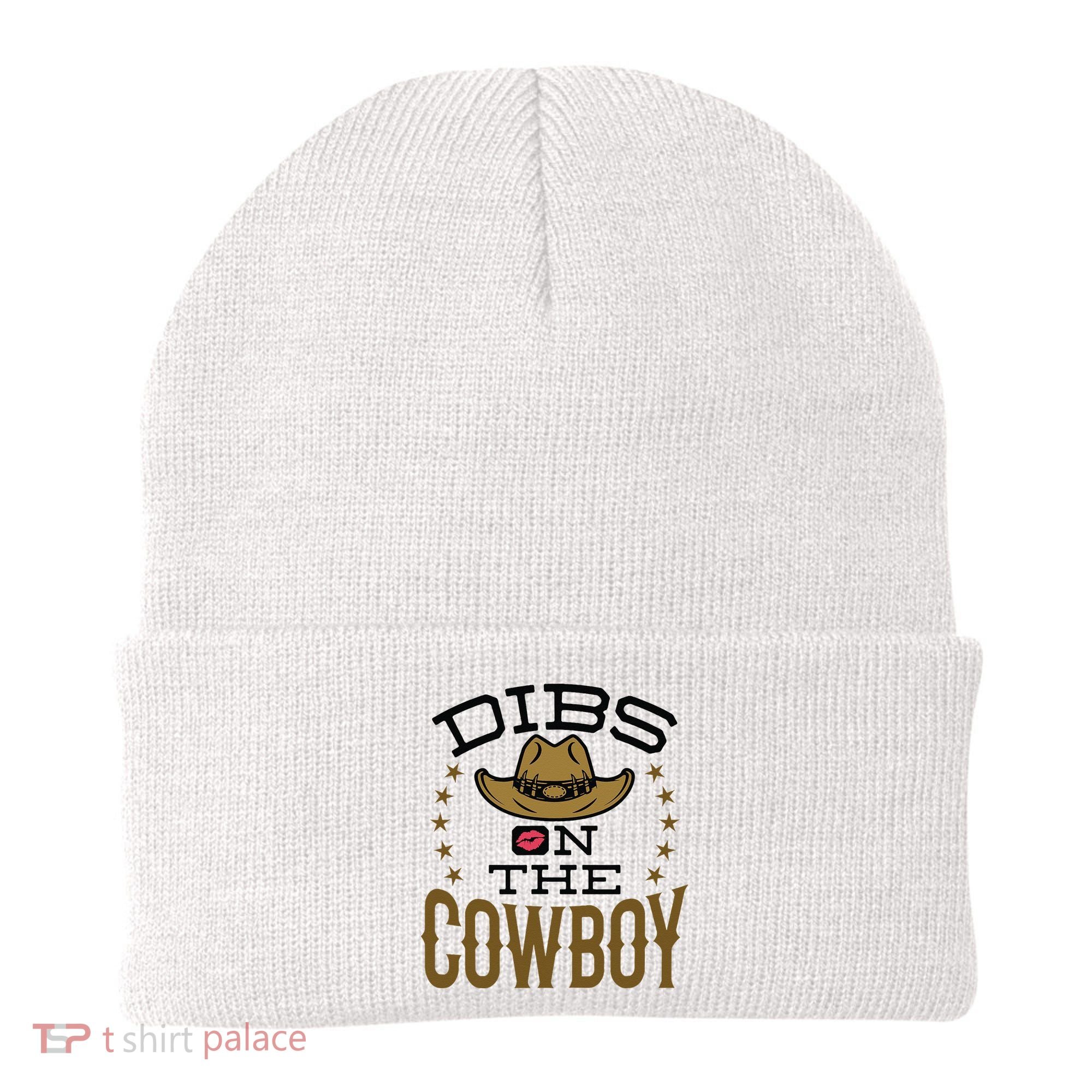 Dibs On The Cowboy Rodeo Girlfriend Wife Women Beanie