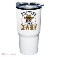 Dibs On The Cowboy Rodeo Girlfriend Wife Women Tumbler thumb 0
