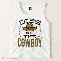 Dibs On The Cowboy Rodeo Girlfriend Wife Women Tank Top thumb 2