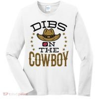 Dibs On The Cowboy Rodeo Girlfriend Wife Women Women's Long Sleeve Shirt thumb 0