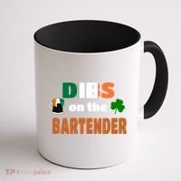 Dibs On The Bartender Cool Gift Funny St Patricks Day Ing Gift Coffee Mug thumb 1