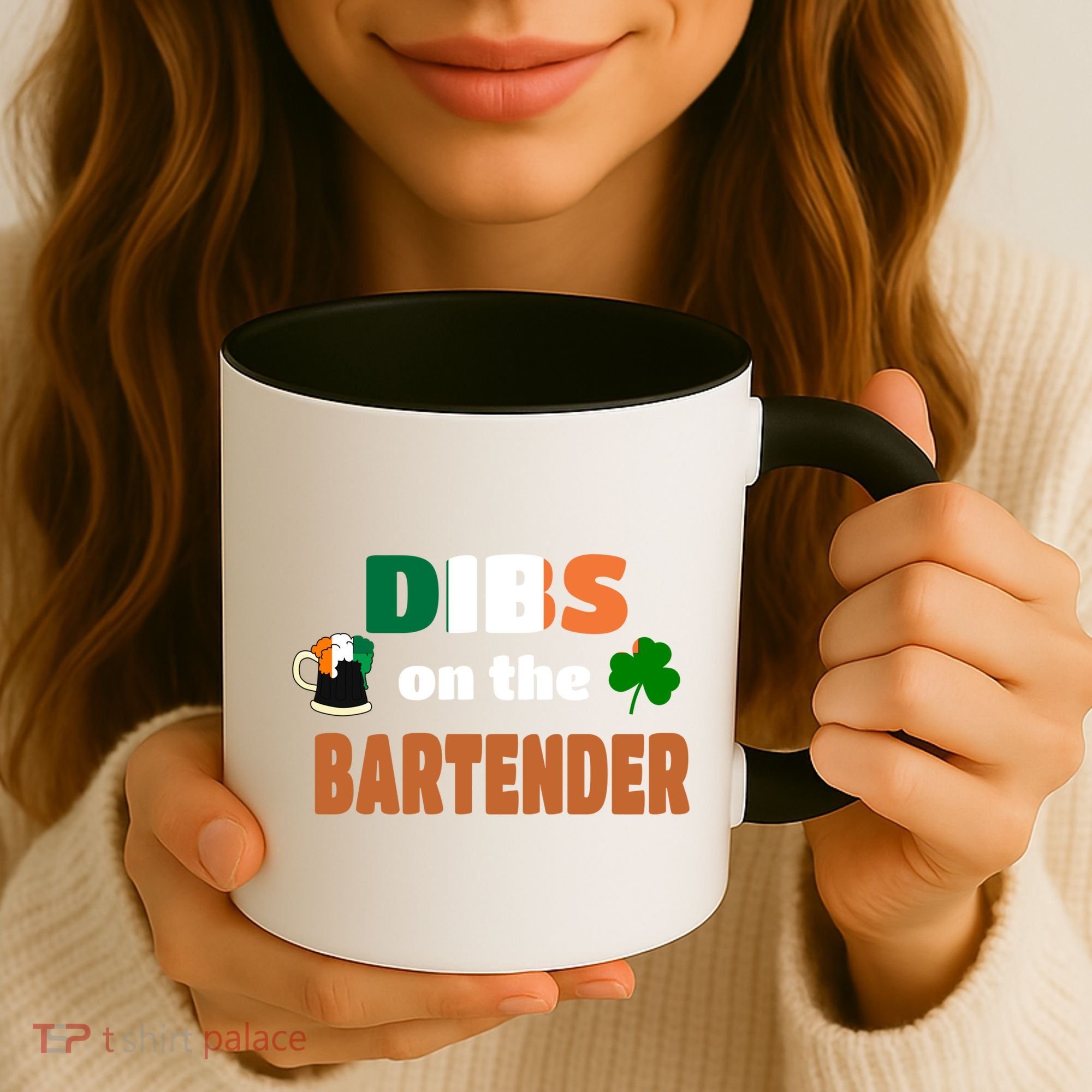 Dibs On The Bartender Cool Gift Funny St Patricks Day Ing Gift Coffee Mug