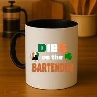 Dibs On The Bartender Cool Gift Funny St Patricks Day Ing Gift Coffee Mug thumb 4