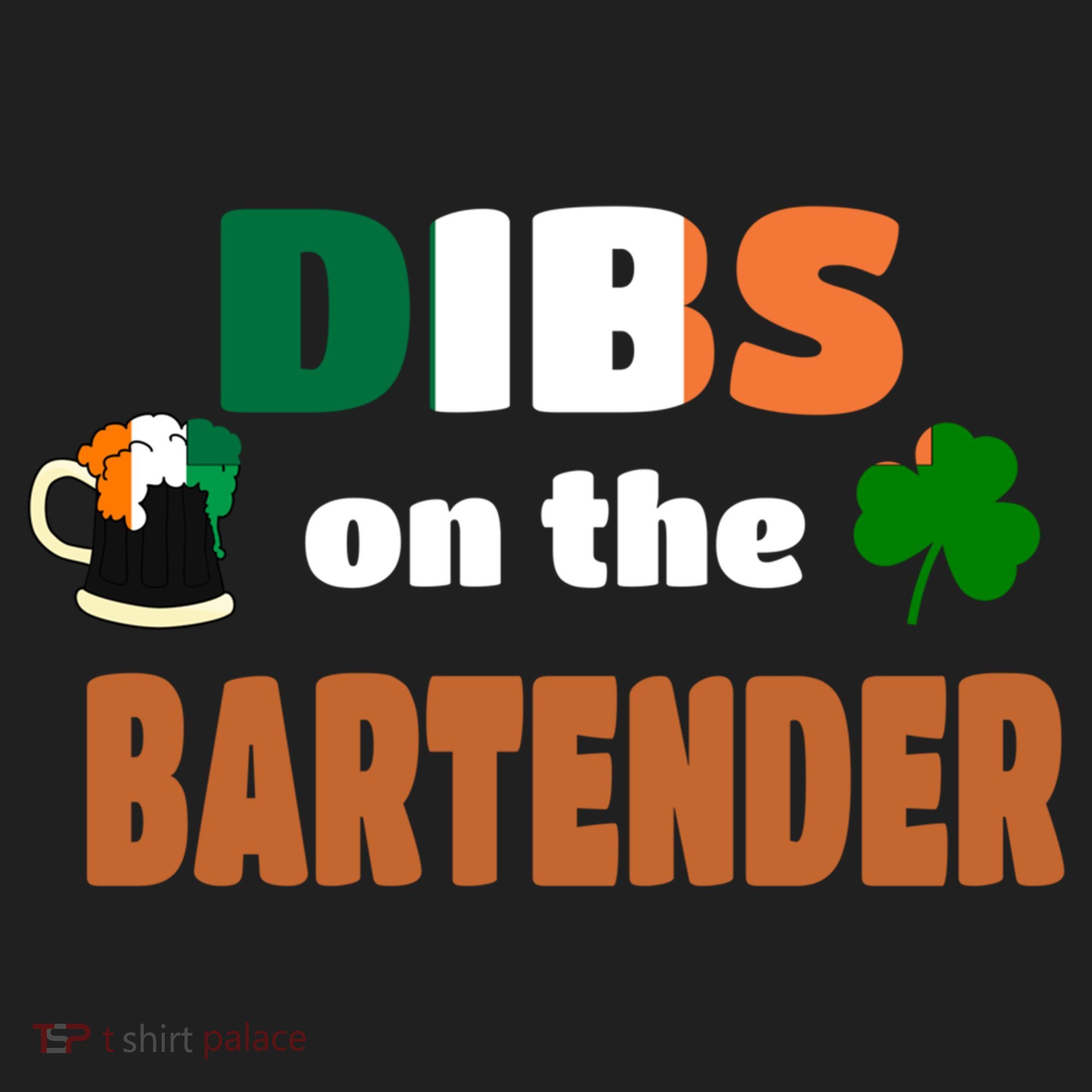 Dibs On The Bartender Cool Gift Funny St Patricks Day Ing Gift Golf Towel