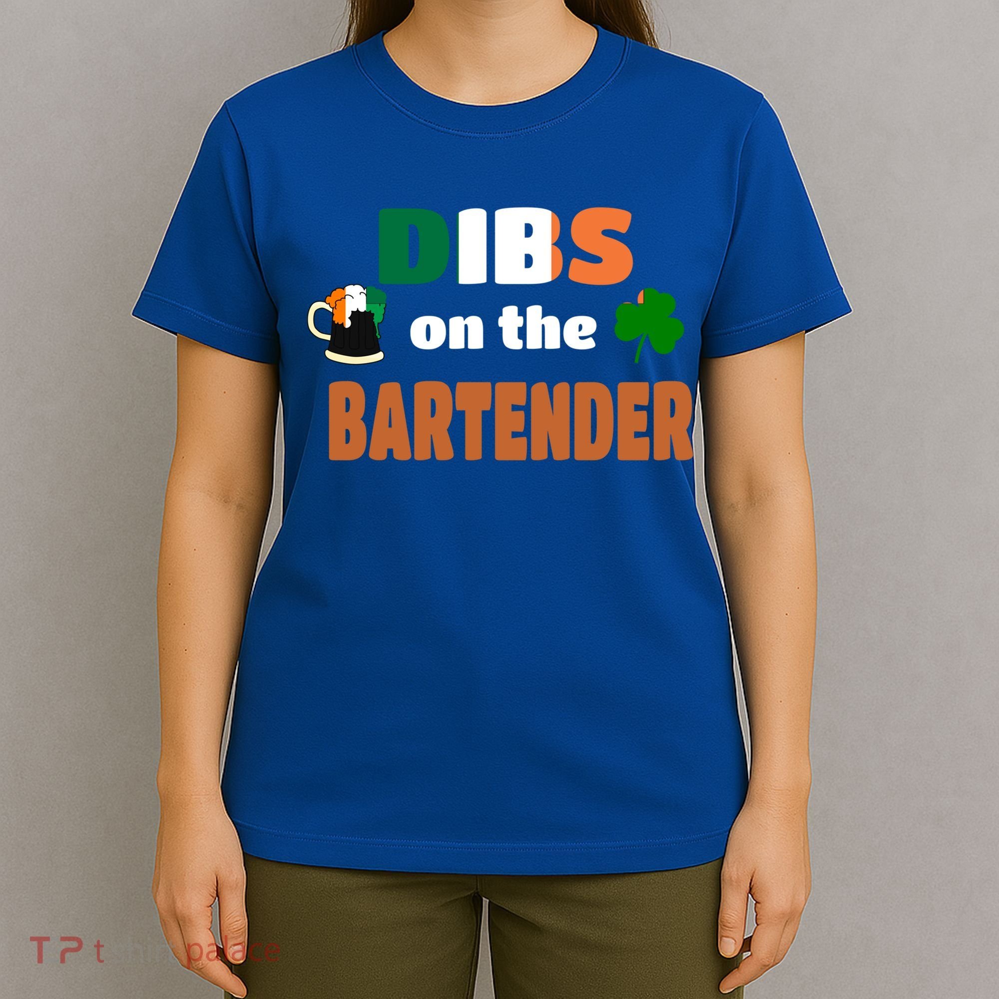 Dibs On The Bartender Cool Gift Funny St Patricks Day Ing Gift T-Shirt