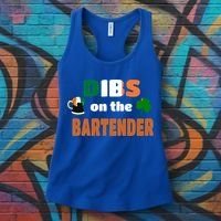 Dibs On The Bartender Cool Gift Funny St Patricks Day Ing Gift Women's Tank Top thumb 3