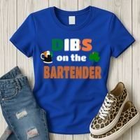 Dibs On The Bartender Cool Gift Funny St Patricks Day Ing Gift Women's T-Shirt thumb 3