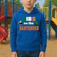 Dibs On The Bartender Cool Gift Funny St Patricks Day Ing Gift Kids Hoodie thumb 2