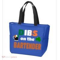 Dibs On The Bartender Cool Gift Funny St Patricks Day Ing Gift Tote Bag thumb 3