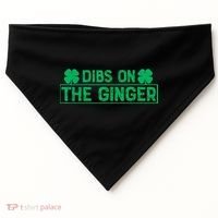 Dibs On The Ginger St Patrick's Day Irish Gingers Redhead USA-Made Doggie Bandana thumb 0