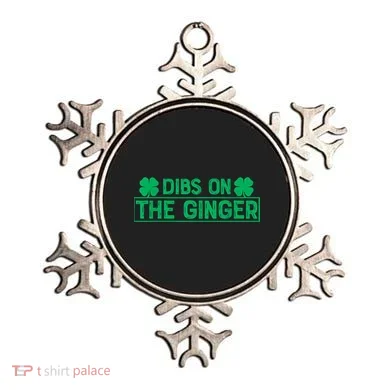 Dibs On The Ginger St Patrick's Day Irish Gingers Redhead Ornament