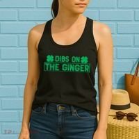Dibs On The Ginger St Patrick's Day Irish Gingers Redhead Women's Tank Top thumb 2