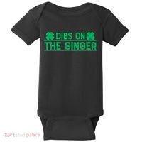 Dibs On The Ginger St Patrick's Day Irish Gingers Redhead Baby Bodysuit thumb 0