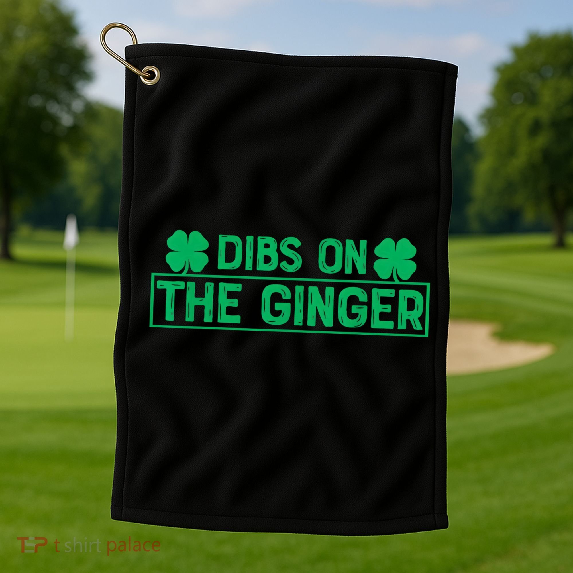 Dibs On The Ginger St Patrick's Day Irish Gingers Redhead Golf Towel