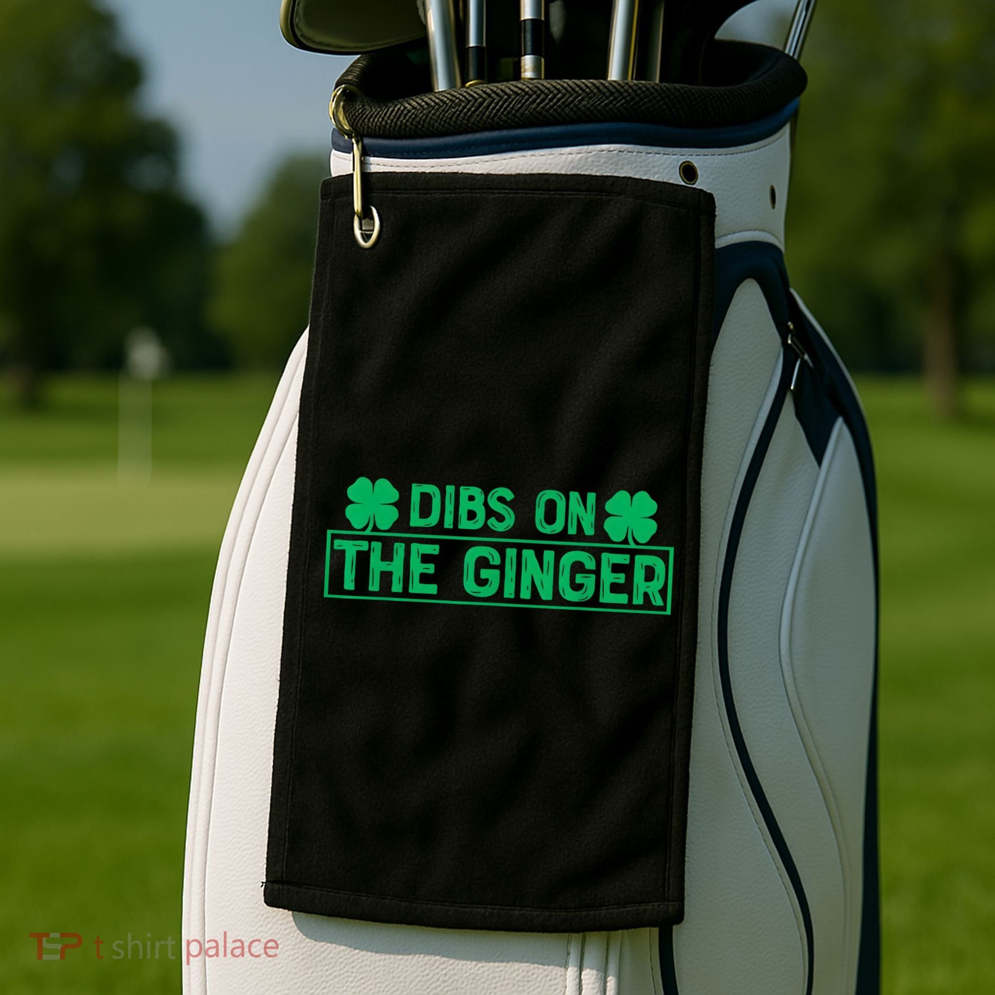 Dibs On The Ginger St Patrick's Day Irish Gingers Redhead Golf Towel