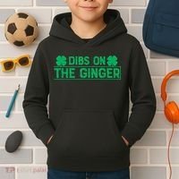Dibs On The Ginger St Patrick's Day Irish Gingers Redhead Kids Hoodie thumb 2
