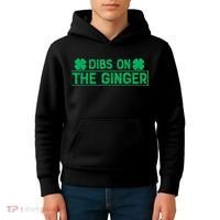 Dibs On The Ginger St Patrick's Day Irish Gingers Redhead Kids Hoodie thumb 4