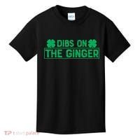 Dibs On The Ginger St Patrick's Day Irish Gingers Redhead Kids T-Shirt thumb 0