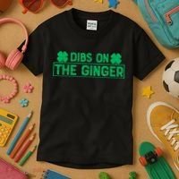 Dibs On The Ginger St Patrick's Day Irish Gingers Redhead Kids T-Shirt thumb 3
