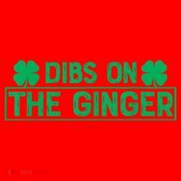 Dibs On The Ginger St Patrick's Day Irish Gingers Redhead Santa Hat thumb 1