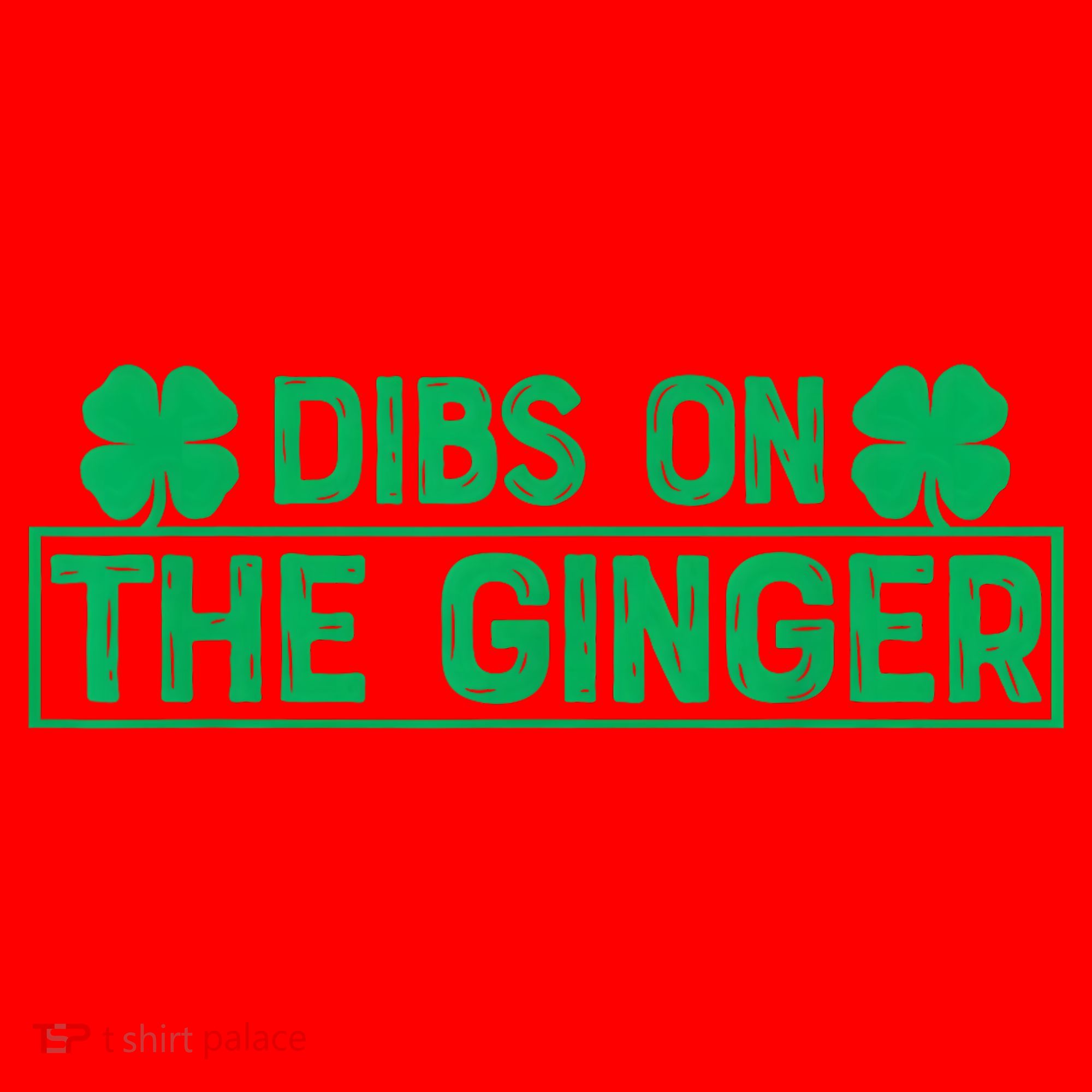 Dibs On The Ginger St Patrick's Day Irish Gingers Redhead Santa Hat