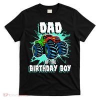 Dad Of The Birthday Boy Monster Truck Birthday Party Gift T-Shirt thumb 0