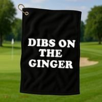 Dibs On The Ginger St Patricks Day Gingers Irish Redhead Golf Towel thumb 1
