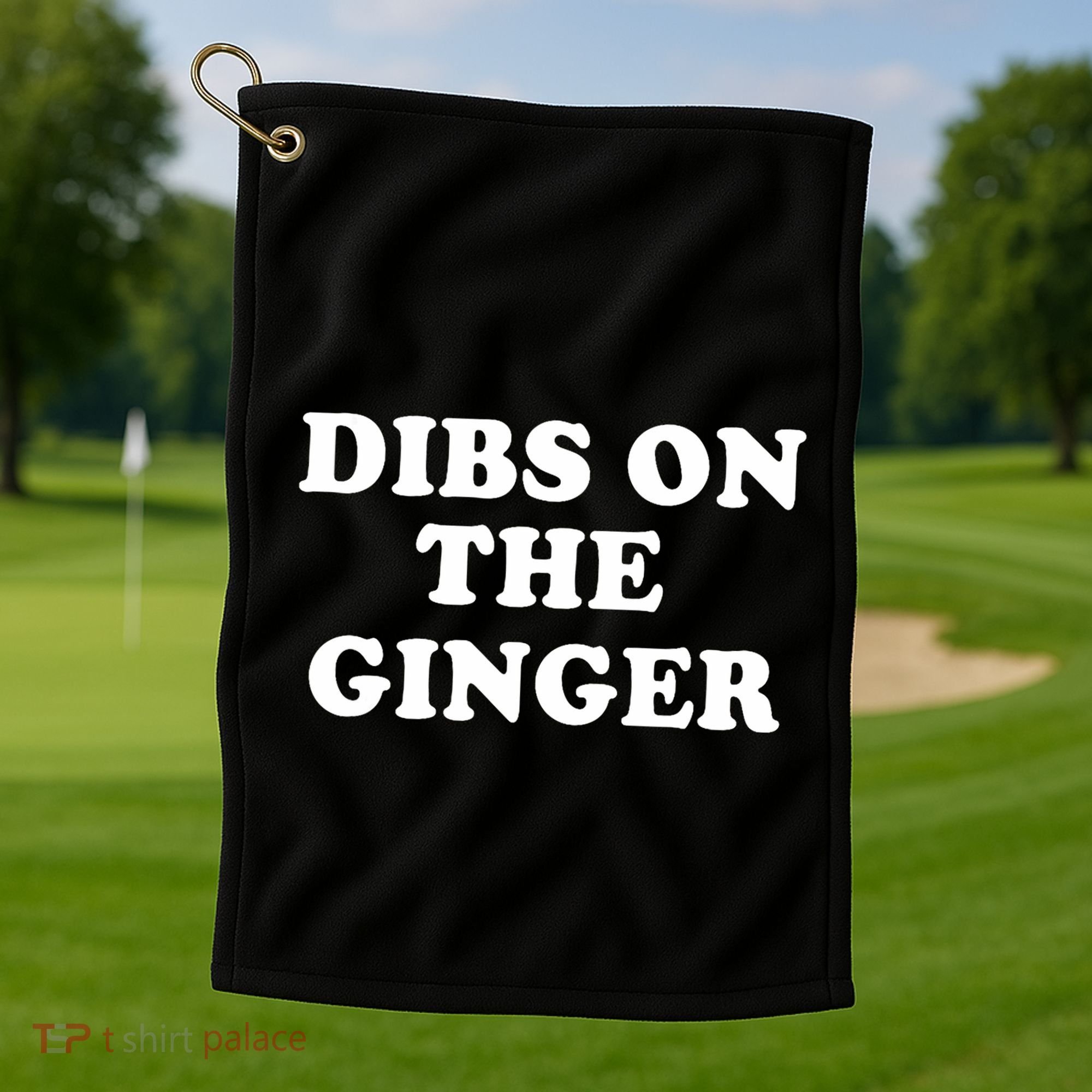 Dibs On The Ginger St Patricks Day Gingers Irish Redhead Golf Towel
