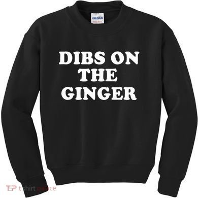 Dibs On The Ginger St Patricks Day Gingers Irish Redhead Kids Sweatshirt