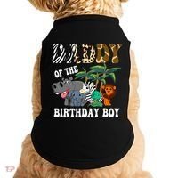 Daddy Of The Birthday Boy Zoo Bday Safari Celebration Doggie Tank thumb 0